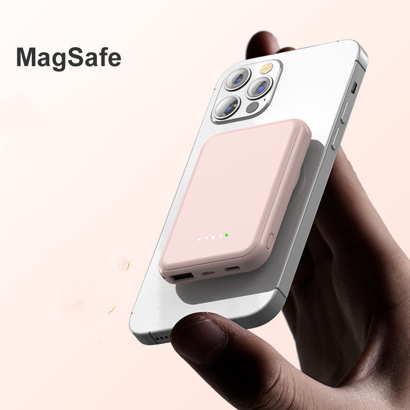 Fast Charging Magnetic Wireless Power Bank 5000 MAh