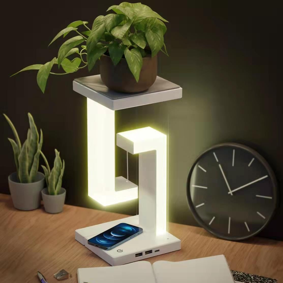 Creative Smartphone Wireless Charging Suspension Table Lamp Balance