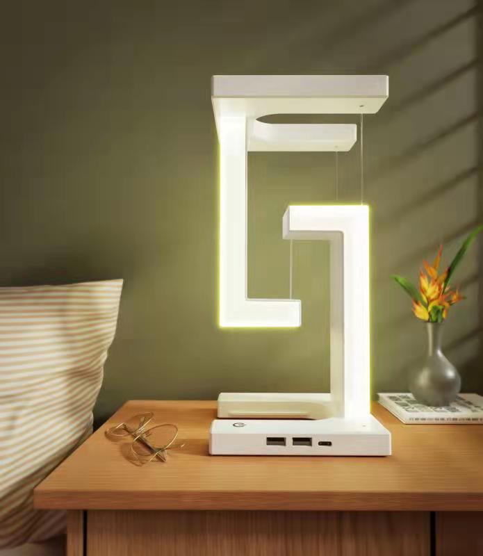 Creative Smartphone Wireless Charging Suspension Table Lamp Balance