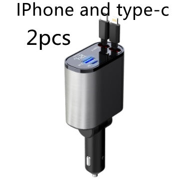 100W Super Fast Charging Car, Charger Car, Cigarette Lighter USB, And TYPE-C Adapter