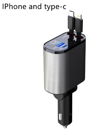 100W Super Fast Charging Car, Charger Car, Cigarette Lighter USB, And TYPE-C Adapter