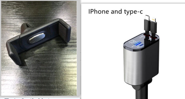 100W Super Fast Charging Car, Charger Car, Cigarette Lighter USB, And TYPE-C Adapter