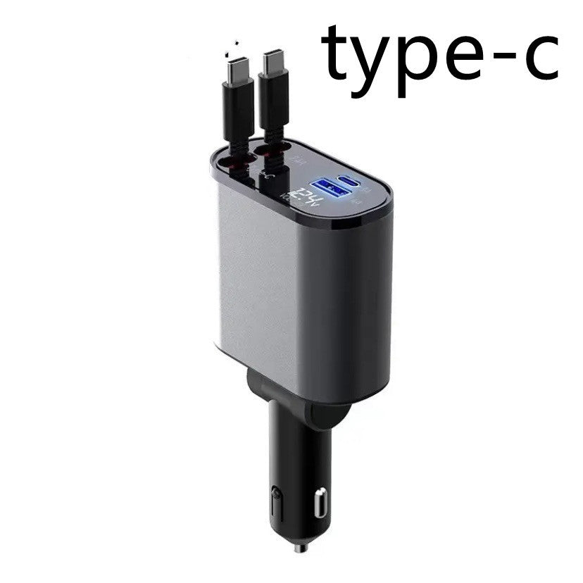 100W Super Fast Charging Car, Charger Car, Cigarette Lighter USB, And TYPE-C Adapter