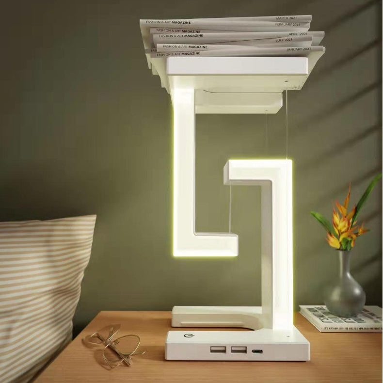 Creative Smartphone Wireless Charging Suspension Table Lamp Balance