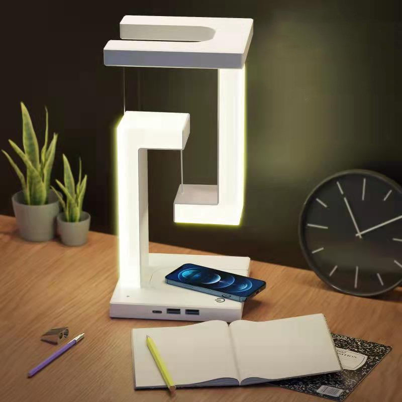 Creative Smartphone Wireless Charging Suspension Table Lamp Balance