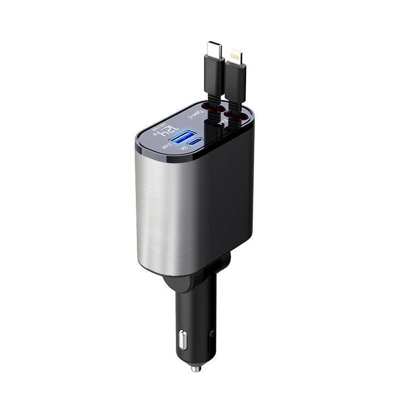 100W Super Fast Charging Car, Charger Car, Cigarette Lighter USB, And TYPE-C Adapter