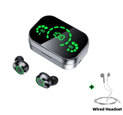 Wireless Bluetooth Headset Large Screen Smart Digital Display